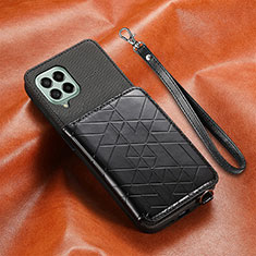 Silikon Hülle Handyhülle Ultra Dünn Schutzhülle Tasche Flexible mit Magnetisch S07D für Samsung Galaxy M53 5G Schwarz