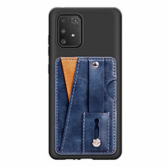 Silikon Hülle Handyhülle Ultra Dünn Schutzhülle Tasche Flexible mit Magnetisch S08D für Samsung Galaxy M80S Blau