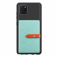 Silikon Hülle Handyhülle Ultra Dünn Schutzhülle Tasche Flexible mit Magnetisch S10D für Samsung Galaxy M60s Grün