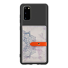 Silikon Hülle Handyhülle Ultra Dünn Schutzhülle Tasche Flexible mit Magnetisch S10D für Samsung Galaxy S20 5G Violett