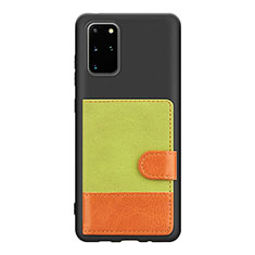 Silikon Hülle Handyhülle Ultra Dünn Schutzhülle Tasche Flexible mit Magnetisch S10D für Samsung Galaxy S20 Plus 5G Grün