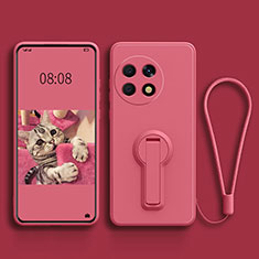 Silikon Hülle Handyhülle Ultra Dünn Schutzhülle Tasche Flexible mit Ständer für OnePlus 11 5G Pink