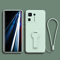 Silikon Hülle Handyhülle Ultra Dünn Schutzhülle Tasche Flexible mit Ständer für Xiaomi Mi Mix 4 5G Minzgrün