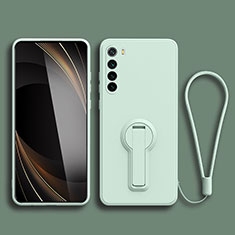 Silikon Hülle Handyhülle Ultra Dünn Schutzhülle Tasche Flexible mit Ständer für Xiaomi Redmi Note 8 (2021) Minzgrün