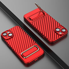 Silikon Hülle Handyhülle Ultra Dünn Schutzhülle Tasche Flexible mit Ständer KC1 für Apple iPhone 14 Plus Rot