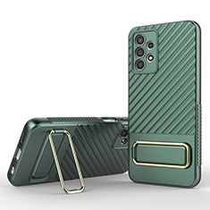 Silikon Hülle Handyhülle Ultra Dünn Schutzhülle Tasche Flexible mit Ständer KC1 für Samsung Galaxy A13 4G Grün