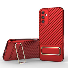 Silikon Hülle Handyhülle Ultra Dünn Schutzhülle Tasche Flexible mit Ständer KC1 für Samsung Galaxy A14 4G Rot