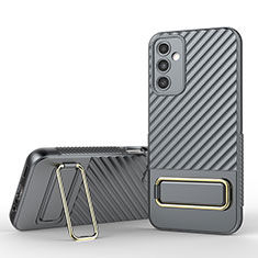 Silikon Hülle Handyhülle Ultra Dünn Schutzhülle Tasche Flexible mit Ständer KC1 für Samsung Galaxy A14 5G Grau