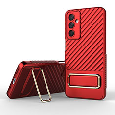 Silikon Hülle Handyhülle Ultra Dünn Schutzhülle Tasche Flexible mit Ständer KC1 für Samsung Galaxy M54 5G Rot