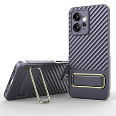 Silikon Hülle Handyhülle Ultra Dünn Schutzhülle Tasche Flexible mit Ständer KC1 für Xiaomi Redmi Note 12 4G Helles Lila