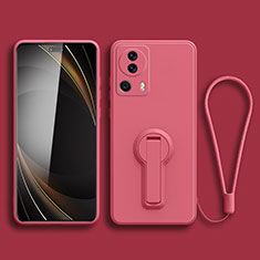Silikon Hülle Handyhülle Ultra Dünn Schutzhülle Tasche Flexible mit Ständer S01 für Xiaomi Mi 13 Lite 5G Pink