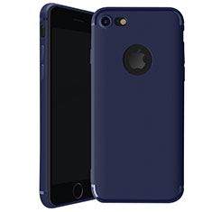 Silikon Hülle Handyhülle Ultra Dünn Schutzhülle Tasche H01 für Apple iPhone 7 Blau