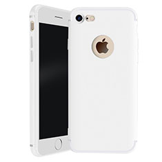 Silikon Hülle Handyhülle Ultra Dünn Schutzhülle Tasche H01 für Apple iPhone 8 Weiß