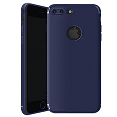 Silikon Hülle Handyhülle Ultra Dünn Schutzhülle Tasche S01 für Apple iPhone 7 Plus Blau