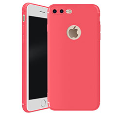 Silikon Hülle Handyhülle Ultra Dünn Schutzhülle Tasche S01 für Apple iPhone 7 Plus Rot