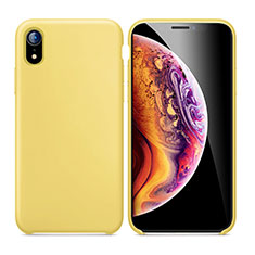 Silikon Hülle Handyhülle Ultra Dünn Schutzhülle Tasche S01 für Apple iPhone XR Gelb