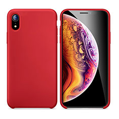 Silikon Hülle Handyhülle Ultra Dünn Schutzhülle Tasche S01 für Apple iPhone XR Rot