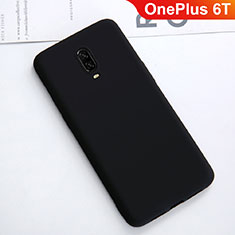 Silikon Hülle Handyhülle Ultra Dünn Schutzhülle Tasche S01 für OnePlus 6T Schwarz