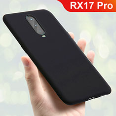 Silikon Hülle Handyhülle Ultra Dünn Schutzhülle Tasche S01 für Oppo RX17 Pro Schwarz