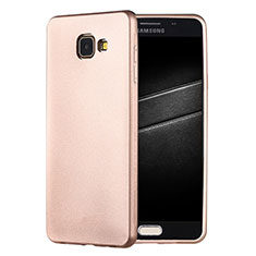 Silikon Hülle Handyhülle Ultra Dünn Schutzhülle Tasche S01 für Samsung Galaxy A7 (2016) A7100 Gold