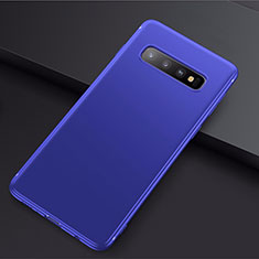 Silikon Hülle Handyhülle Ultra Dünn Schutzhülle Tasche S01 für Samsung Galaxy S10 Plus Blau