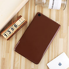 Silikon Hülle Handyhülle Ultra Dünn Schutzhülle Tasche S01 für Xiaomi Mi Pad 4 Plus 10.1 Braun
