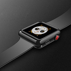 Silikon Hülle Handyhülle Ultra Dünn Schutzhülle Tasche S02 für Apple iWatch 4 40mm Schwarz