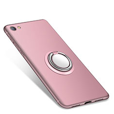 Silikon Hülle Handyhülle Ultra Dünn Schutzhülle Tasche Silikon mit Fingerring Ständer für Xiaomi Redmi Note 5A Standard Edition Rosa