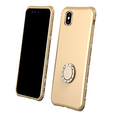 Silikon Hülle Handyhülle Ultra Dünn Schutzhülle Tasche Vorder und Rückseite 360 Grad für Apple iPhone X Gold