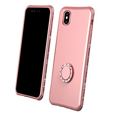 Silikon Hülle Handyhülle Ultra Dünn Schutzhülle Tasche Vorder und Rückseite 360 Grad für Apple iPhone X Rosegold