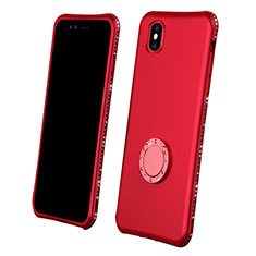 Silikon Hülle Handyhülle Ultra Dünn Schutzhülle Tasche Vorder und Rückseite 360 Grad für Apple iPhone Xs Rot