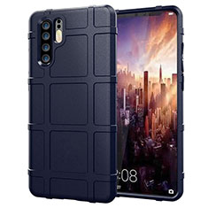 Silikon Hülle Handyhülle Ultra Dünn Schutzhülle Tasche Vorder und Rückseite 360 Grad für Huawei P30 Pro New Edition Blau