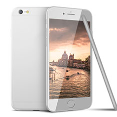 Silikon Hülle Handyhülle Ultra Dünn Schutzhülle U15 für Apple iPhone 6 Weiß