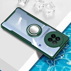 Silikon Hülle Handyhülle Ultradünn Schutzhülle Flexible Tasche Durchsichtig Transparent mit Magnetisch Fingerring Ständer BH1 für Vivo X90 Pro 5G Grün
