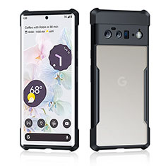 Silikon Hülle Handyhülle Ultradünn Tasche Durchsichtig Transparent für Google Pixel 6a 5G Schwarz