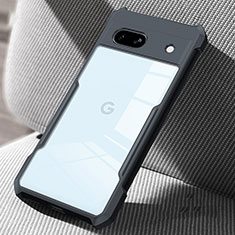 Silikon Hülle Handyhülle Ultradünn Tasche Durchsichtig Transparent für Google Pixel 7a 5G Schwarz