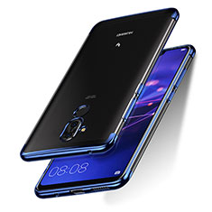 Silikon Hülle Handyhülle Ultradünn Tasche Durchsichtig Transparent für Huawei Maimang 7 Blau