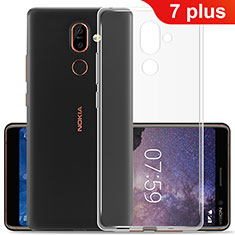 Silikon Hülle Handyhülle Ultradünn Tasche Durchsichtig Transparent für Nokia 7 Plus Klar