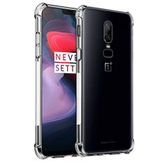 Silikon Hülle Handyhülle Ultradünn Tasche Durchsichtig Transparent für OnePlus 6 Klar