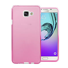 Silikon Hülle Handyhülle Ultradünn Tasche Durchsichtig Transparent für Samsung Galaxy A5 (2016) SM-A510F Rosa