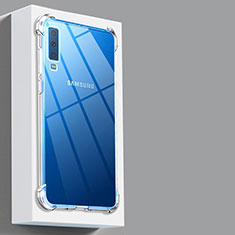 Silikon Hülle Handyhülle Ultradünn Tasche Durchsichtig Transparent für Samsung Galaxy A7 (2018) A750 Klar