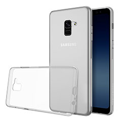Silikon Hülle Handyhülle Ultradünn Tasche Durchsichtig Transparent für Samsung Galaxy A8 (2018) Duos A530F Klar