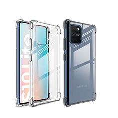 Silikon Hülle Handyhülle Ultradünn Tasche Durchsichtig Transparent für Samsung Galaxy A91 Klar