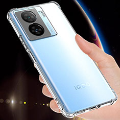 Silikon Hülle Handyhülle Ultradünn Tasche Durchsichtig Transparent für Vivo iQOO Z7x 5G Klar
