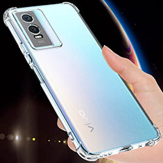 Silikon Hülle Handyhülle Ultradünn Tasche Durchsichtig Transparent für Vivo Y76s 5G Klar
