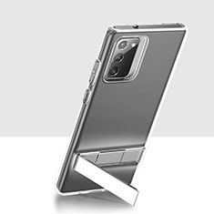 Silikon Hülle Handyhülle Ultradünn Tasche Durchsichtig Transparent mit Ständer für Samsung Galaxy Note 20 5G Klar