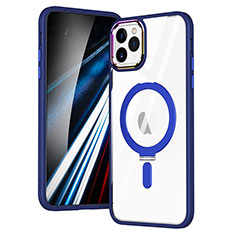 Silikon Hülle Handyhülle Ultradünn Tasche mit Mag-Safe Magnetic Magnetisch Durchsichtig Transparent SD1 für Apple iPhone 11 Pro Blau