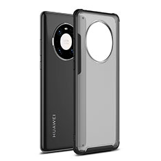 Silikon Hülle Handyhülle und Kunststoff Schutzhülle Hartschalen Tasche für Huawei Mate 40E Pro 4G Schwarz