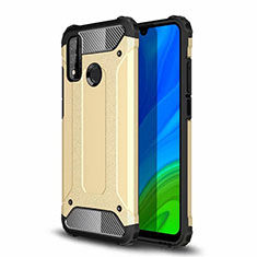 Silikon Hülle Handyhülle und Kunststoff Schutzhülle Hartschalen Tasche für Huawei Nova Lite 3 Plus Gold