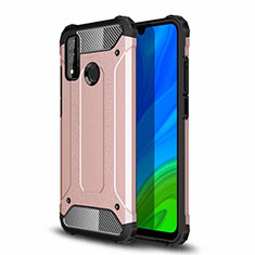 Silikon Hülle Handyhülle und Kunststoff Schutzhülle Hartschalen Tasche für Huawei Nova Lite 3 Plus Rosegold